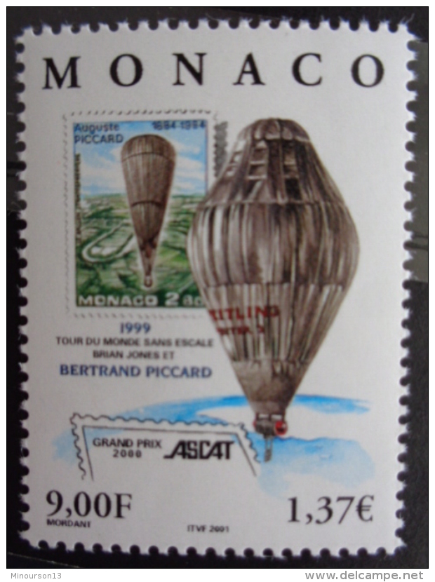 MONACO 2000 Y&amp;T N° 2285** - ASCAT GRAND PRIX INTERN. DE LA PHILATELIE 2000 - Neufs