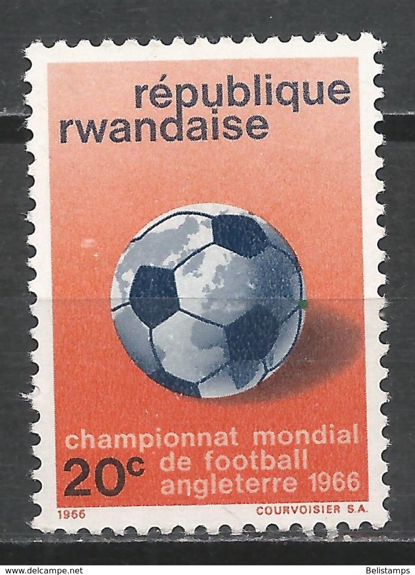 Rwanda 1966. Scott #176 (MH) World Soccer Cup Championship - Neufs