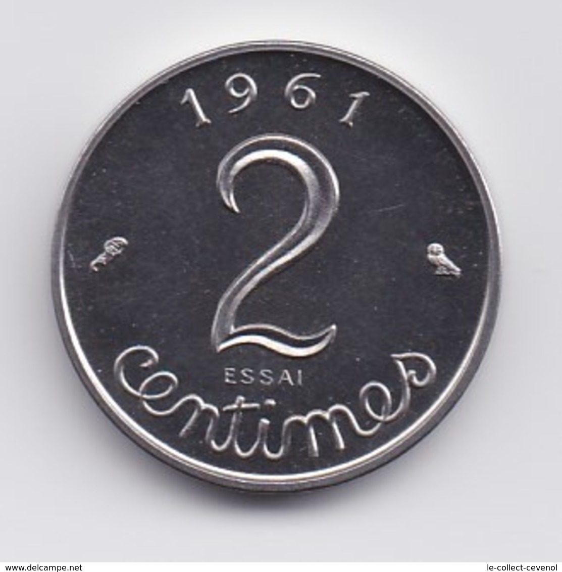 CINQUIEME REPUBLIQUE - ESSAI - 2 Centimes 1961 - Otros & Sin Clasificación