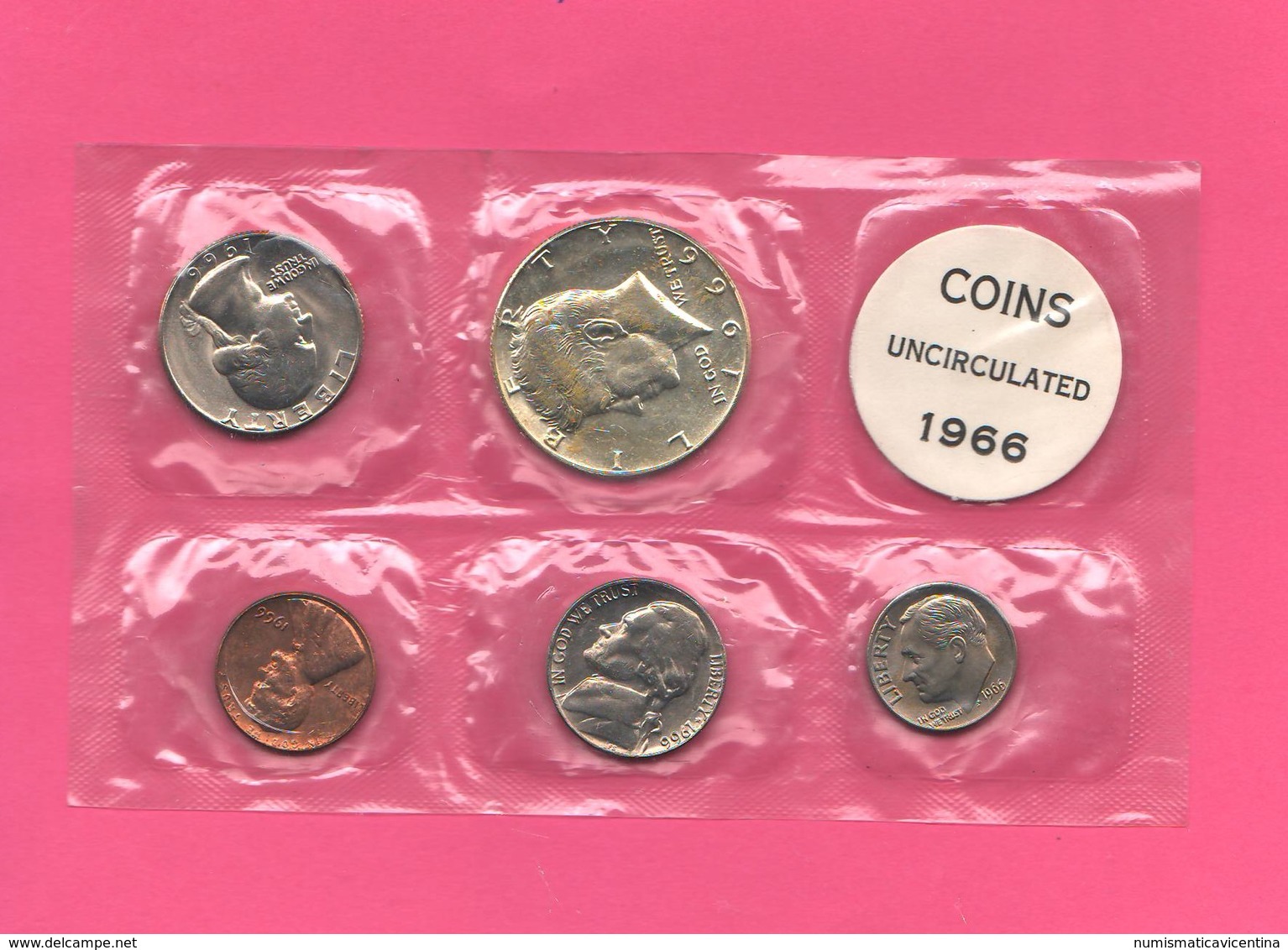 America Mint Set 1966 Serie Monete USA - Mint Sets