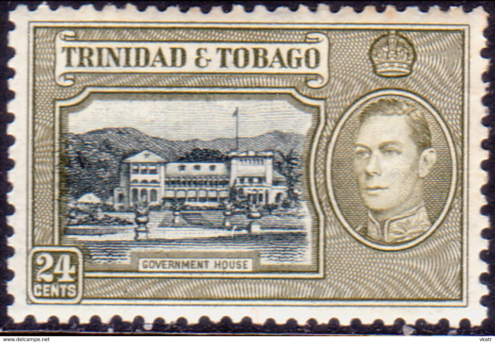 TRINIDAD & TOBAGO 1938 SG #253 24c MNH CV £8.50 - Trinidad & Tobago (1962-...)