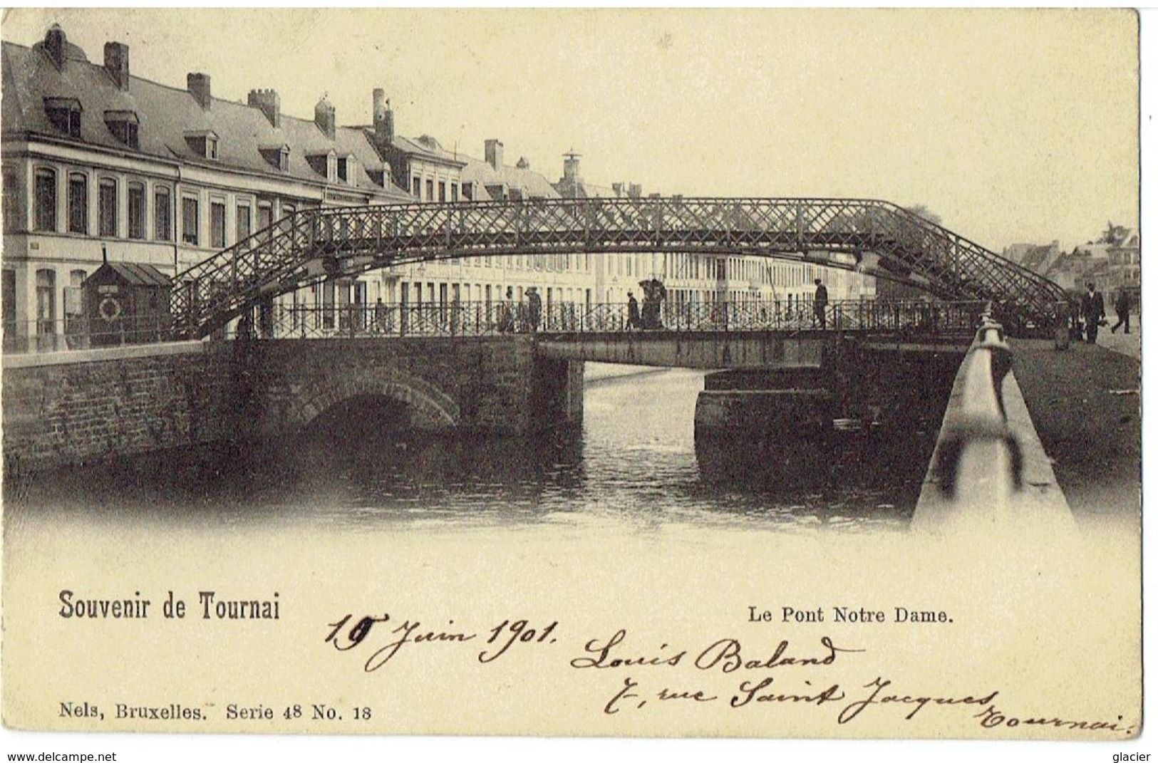 Souvenir De TOURNAI - La Pont Notre Dame - Nels Série 48 N° 18 - Tournai