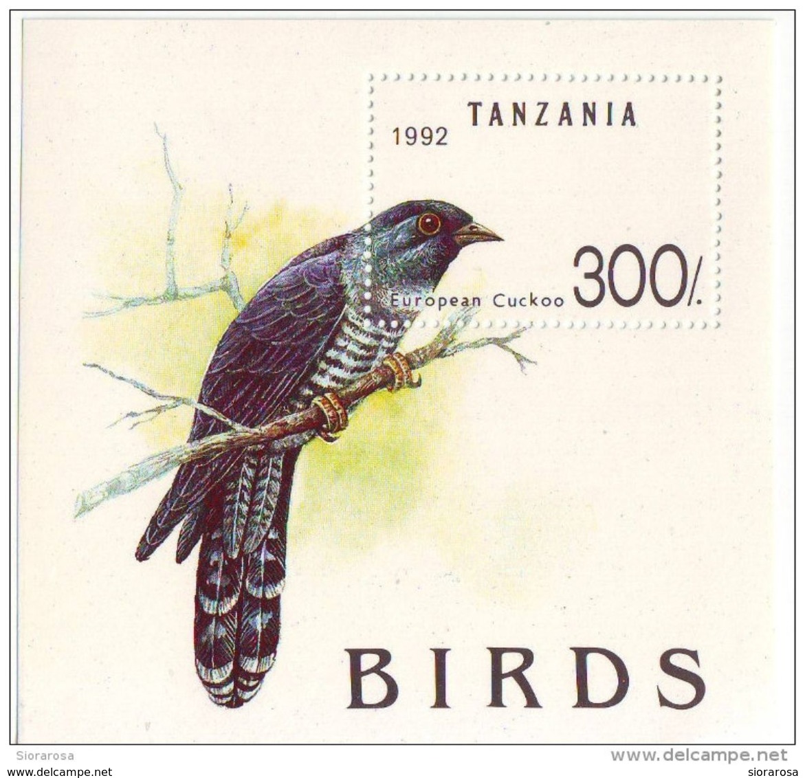 Tanzania 1992 Sc. 985 Birds Cuculo European Cuckoo Sheet Perf. - Cuco, Cuclillos