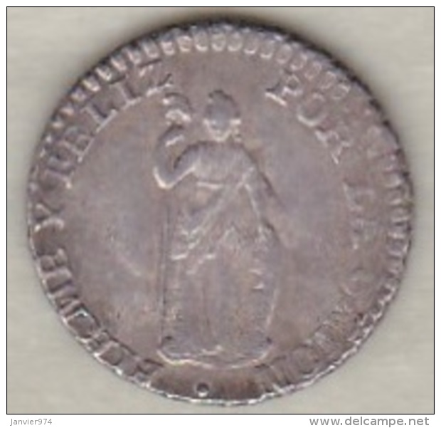 Perou . 1/2 Real 1855 MB . Argent. Rare.  KM# 144.7 - Peru