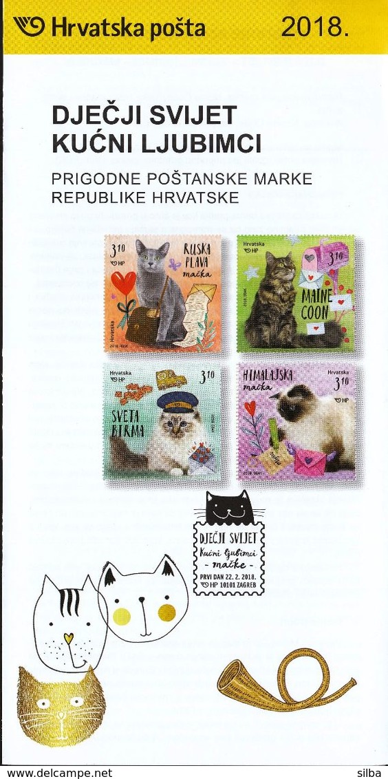 Croatia 2018 / Prospectus, Leaflet, Brochure / Children's World / Pets / Cats - Croatie