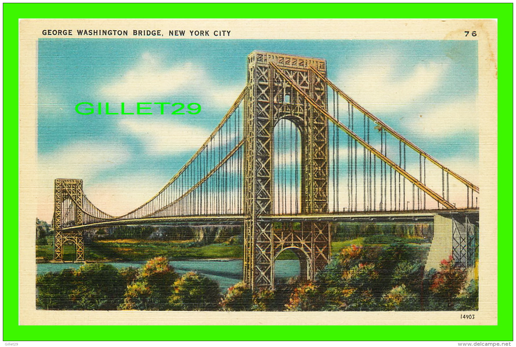 NEW YORK CITY, NY - GEORGE WASHINGTON BRIDGE -  ALFRED MAINZER - - Puentes Y Túneles
