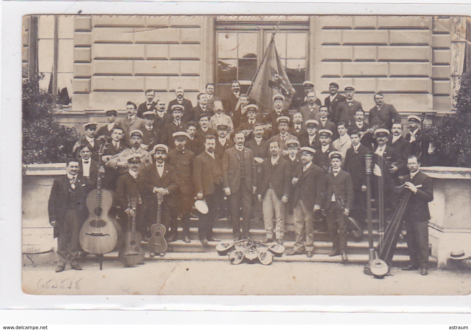 Cpa (carte Photo)-sui-geneve-italiens De Geneve / Italiano Di Ginevra-orchestre / Orchestra - Genève