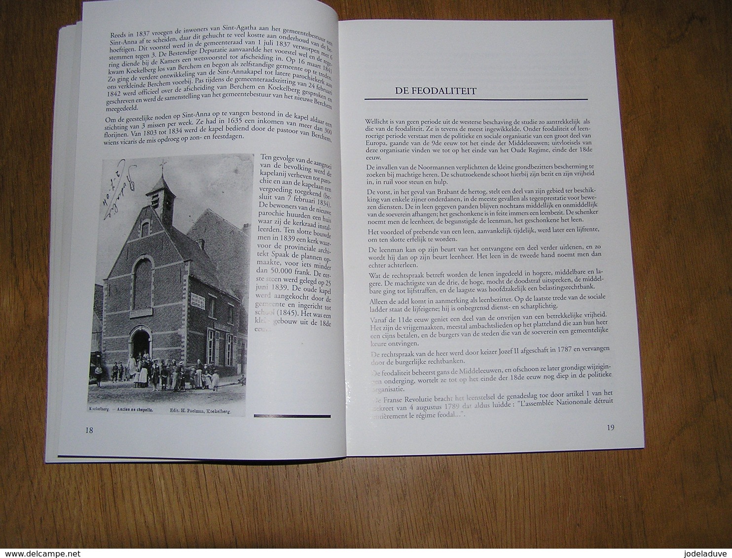 GESCHIEDENIS VAN KOEKELBERG MET BEELDEN VAN WELEER Régionaal Brabant Bruxelles Brussels Herbergen Kasteel Familie Kerk