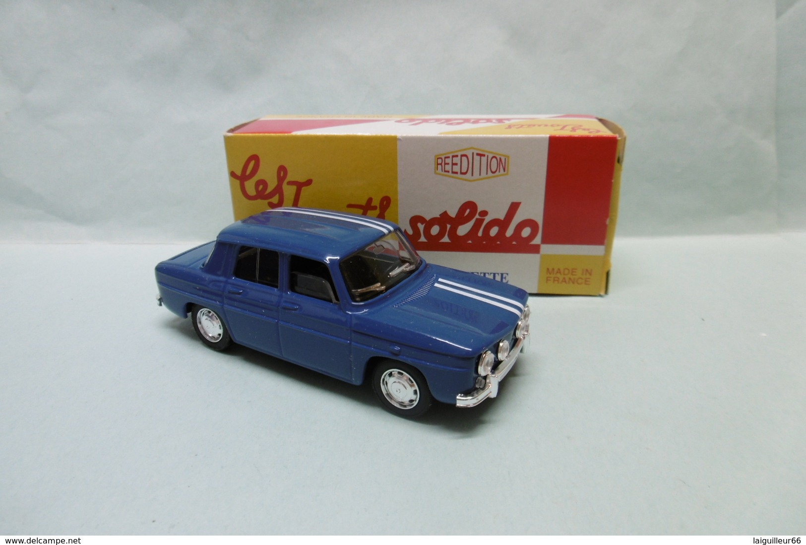 Solido / Hachette - RENAULT 8 GORDINI 1967 Bleu BO 1/43 - Solido