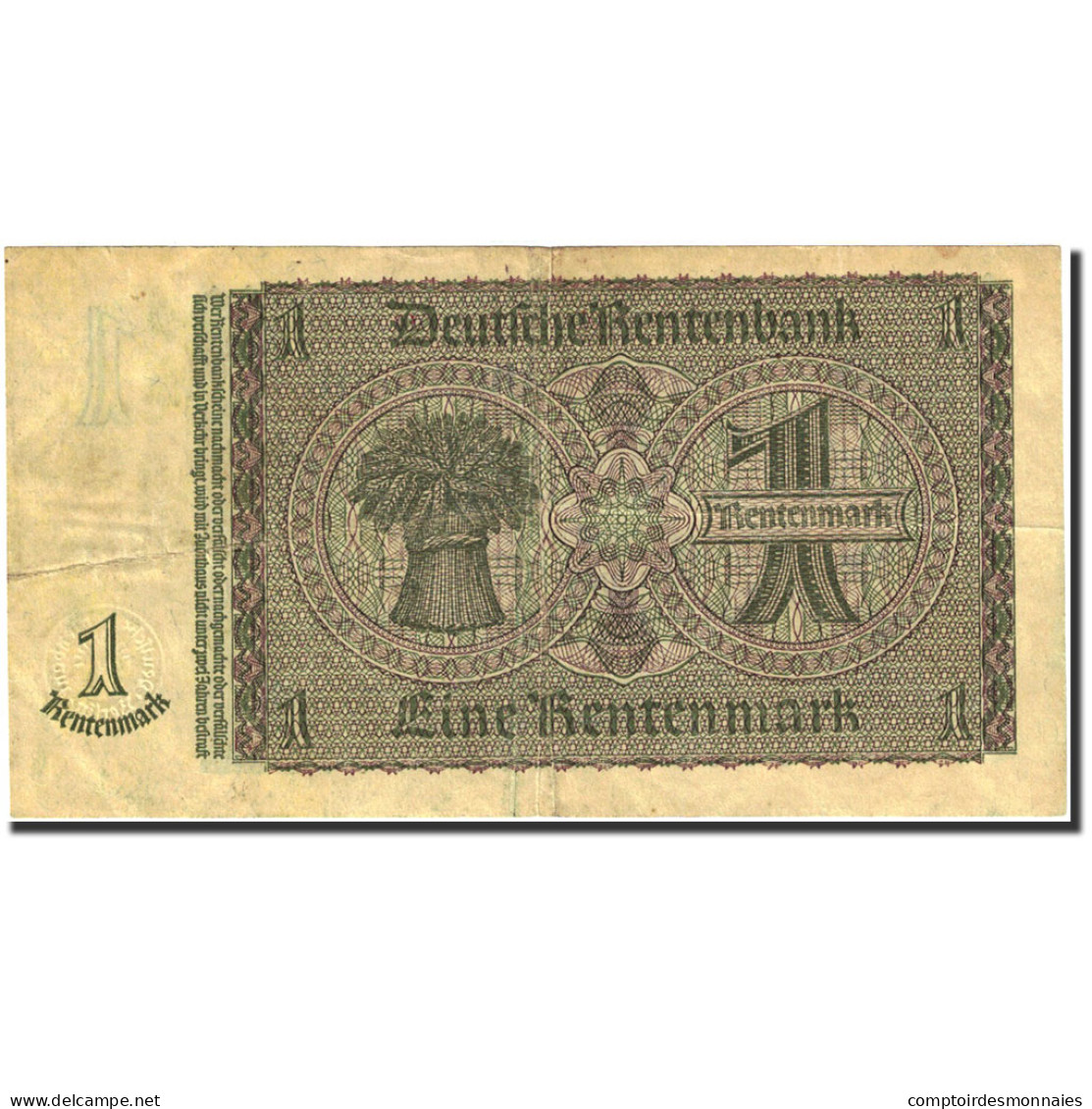 Billet, Allemagne, 1 Rentenmark, 1937, 1937-01-30, KM:173b, TB+ - 1 Rentenmark