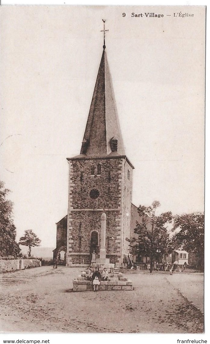 SART(4845) Village - Les Gitans Font Une Pause à L ' église - Jalhay