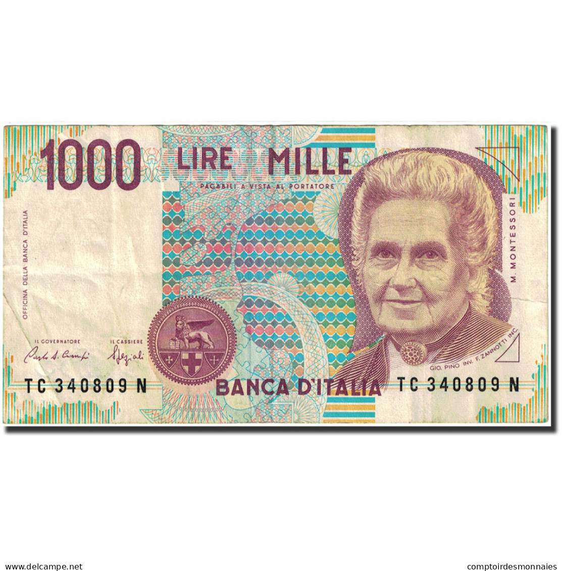 Billet, Italie, 1000 Lire, 1991, 1991, KM:114a, TB+ - 1000 Lire