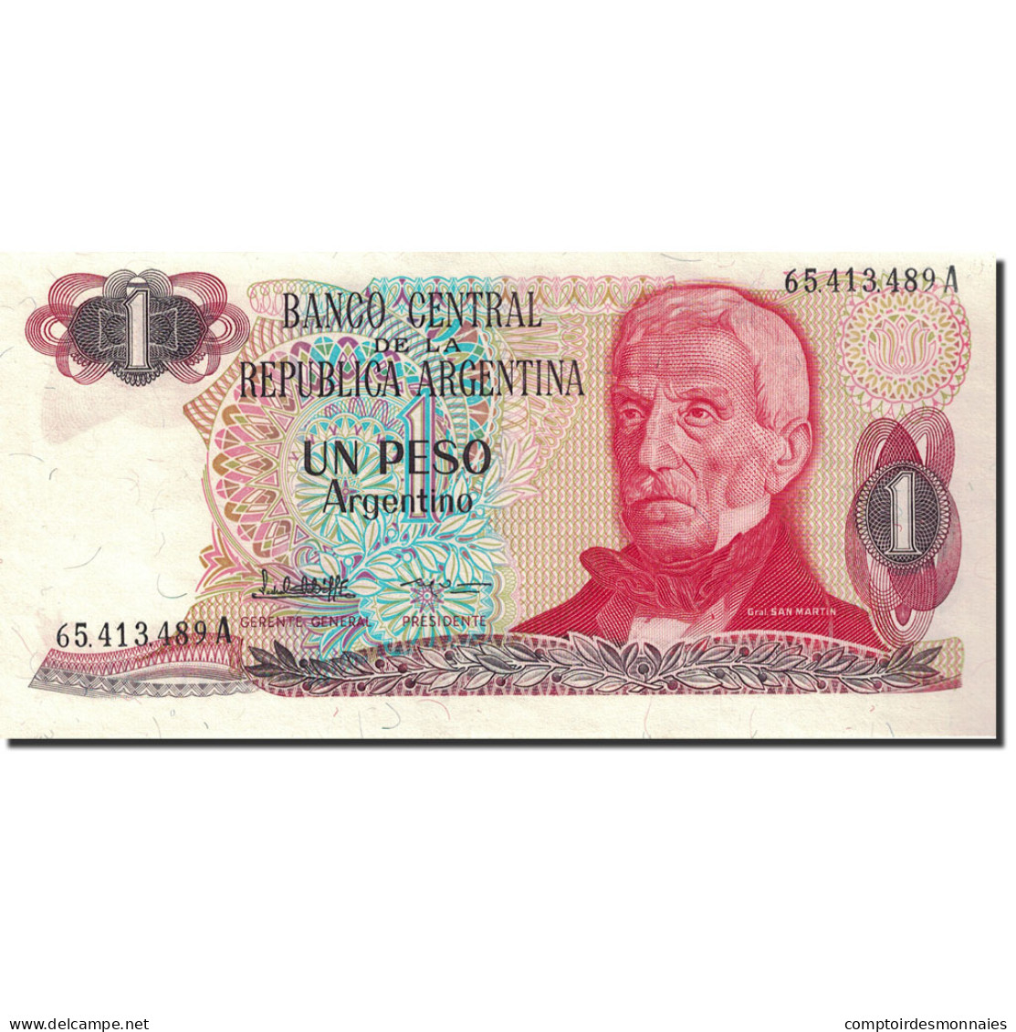 Billet, Argentine, 1 Peso Argentino, 1983-1985, Undated (1983-1984), KM:311a - Argentine