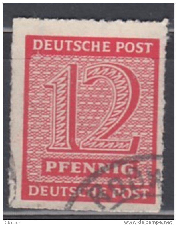 SBZ West-Sachsen 119 D X, Gestempelt, Geprüft, Ziffern 1945 - Sonstige & Ohne Zuordnung