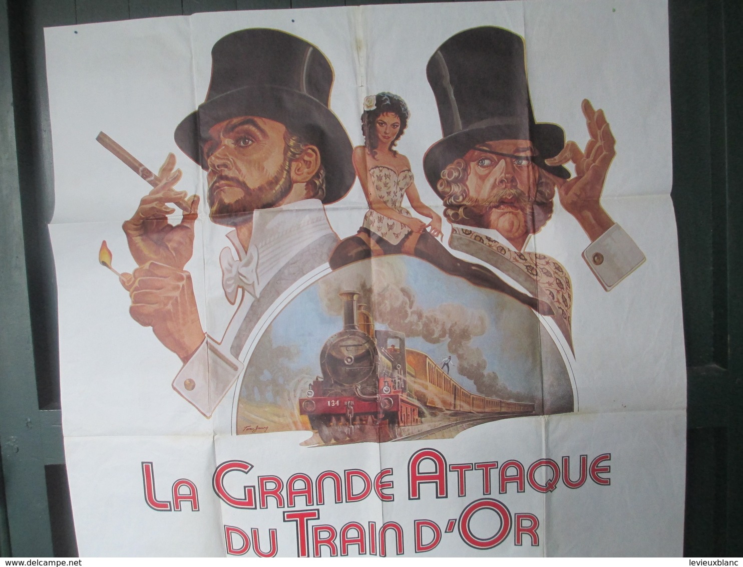 Affiche De Cinéma D'Epoque/Grand  Format/La GRANDE ATTAQUE Du TRAIN D'OR/Sean CONNERY/D SUTHERLAND/1979  AFF25 - Affiches