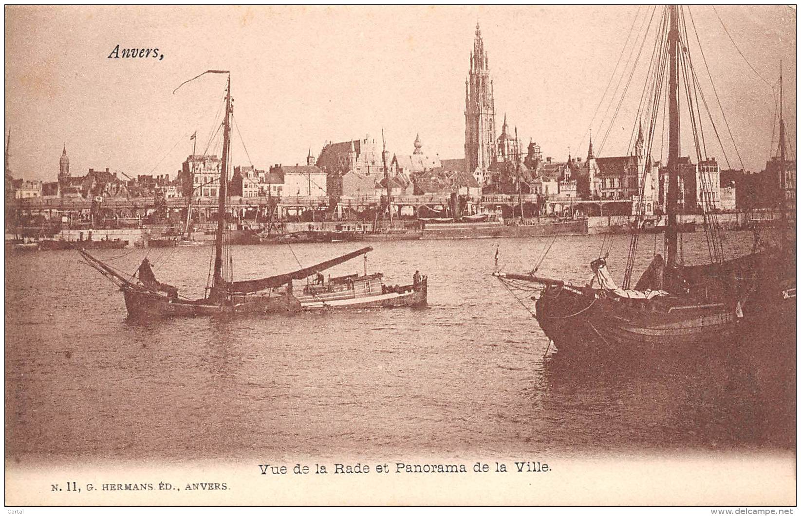 ANVERS - Vue De La Rade Et Panorama De La Ville - Antwerpen