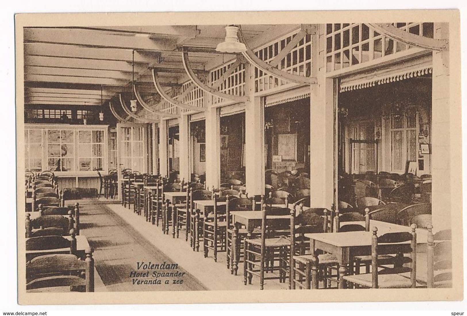 Volendam, Hotel Spaander, Interieur, ± 1930 - Volendam