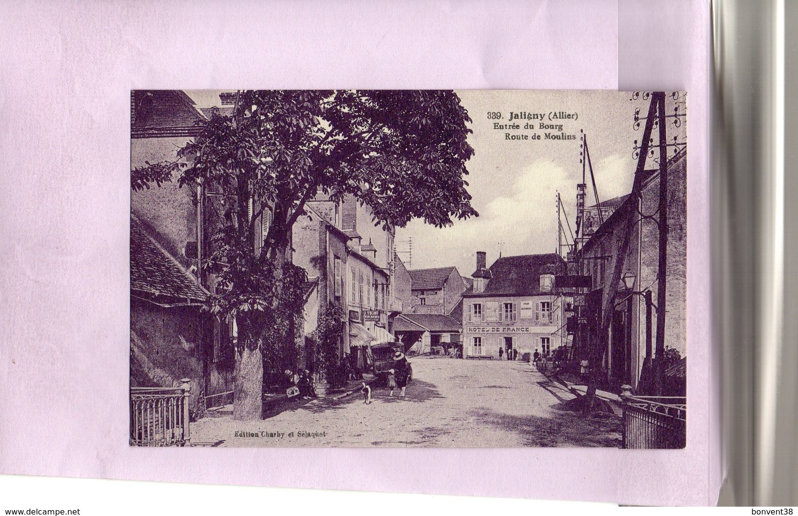 Carte Postale - JALIGNY - D03 - Entrée Du Bourg Route De Moulins - Autres & Non Classés