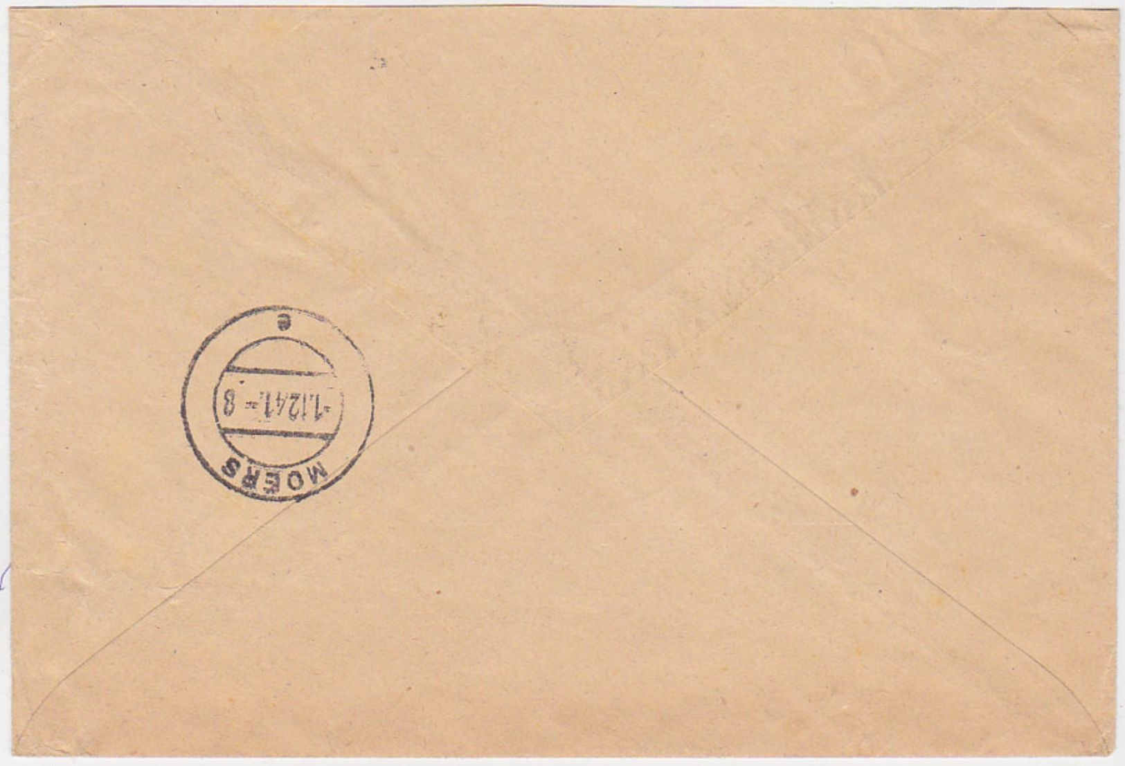 GERMANY 1941 (16.10.) REG.FIELDPOST COVER FP L 34298(revised Label "345") TO MOERS - Other & Unclassified