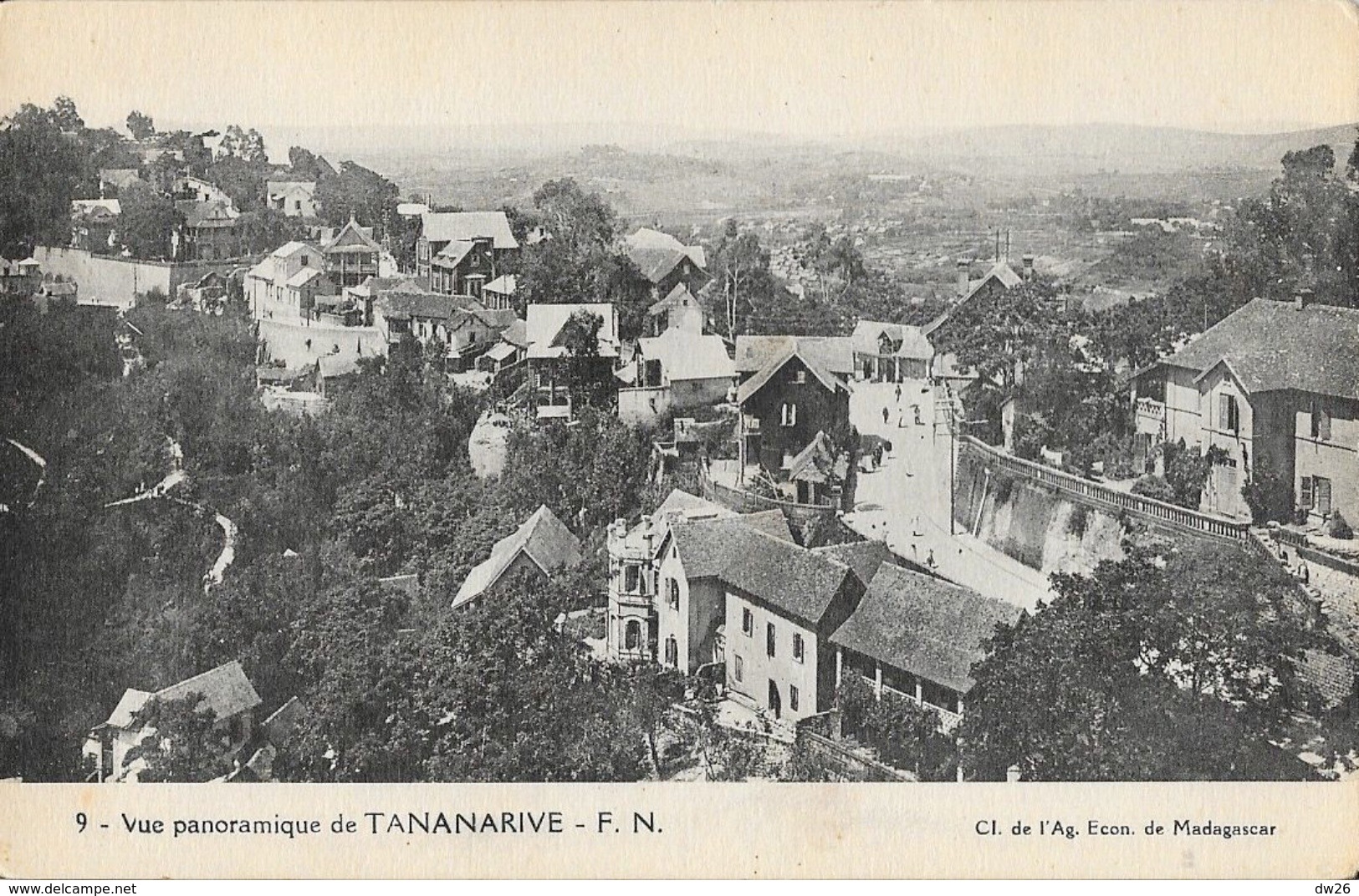 Madagascar, Vue Panoramique De Tananarive - Carte F.N. N° 9 Non Circulée - Madagascar