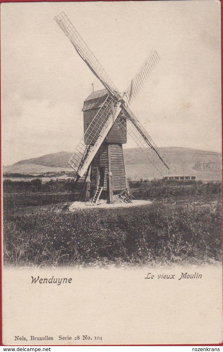 Wenduyne Wenduine Le Vieux Moulin A Vent Windmolen Molen Windmill ZELDZAAM (In Zeer Goede Staat) - Wenduine