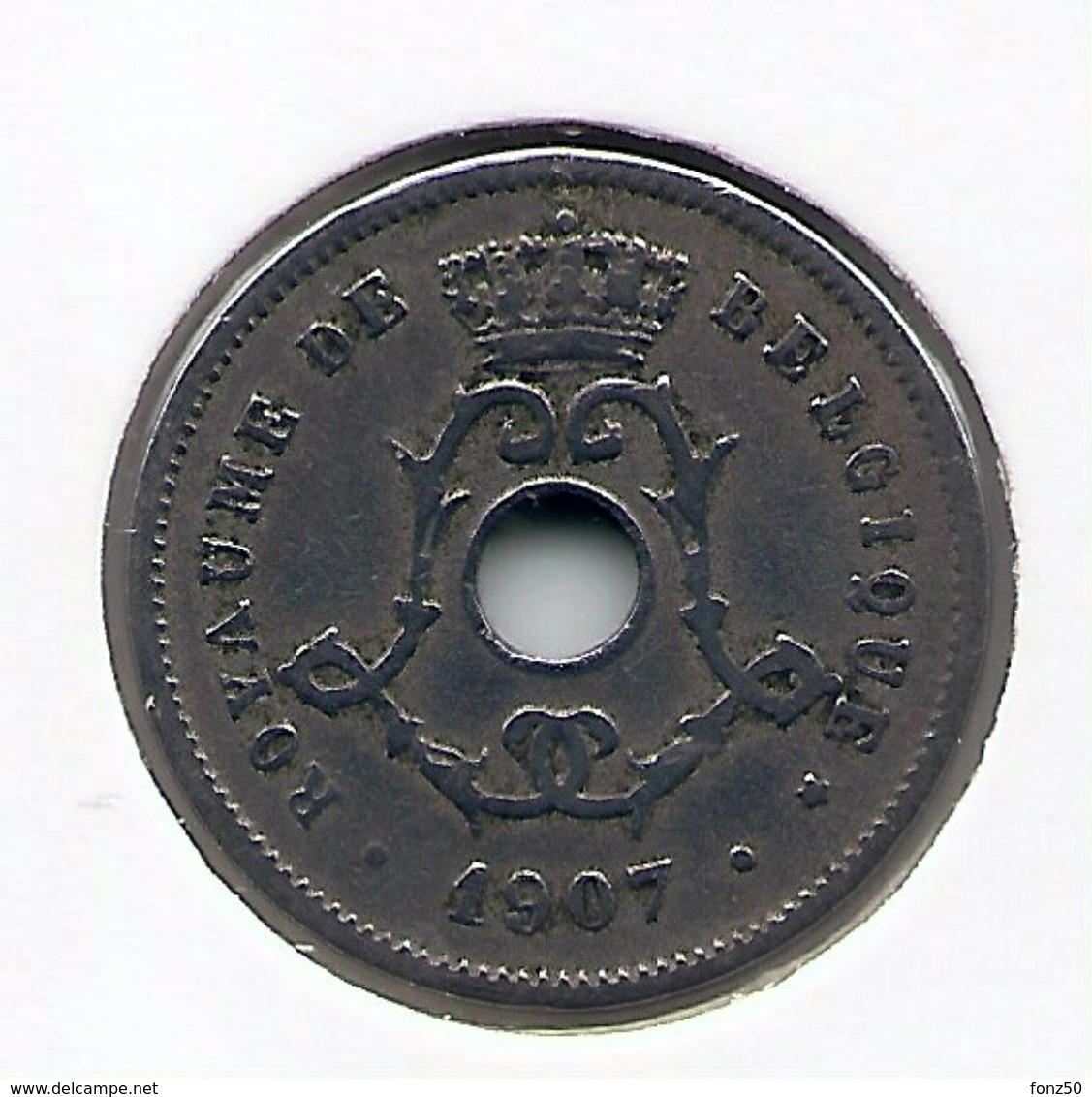 LEOPOLD II  * 5 Cent 1907 Frans * Nr 7732 - 5 Centimes