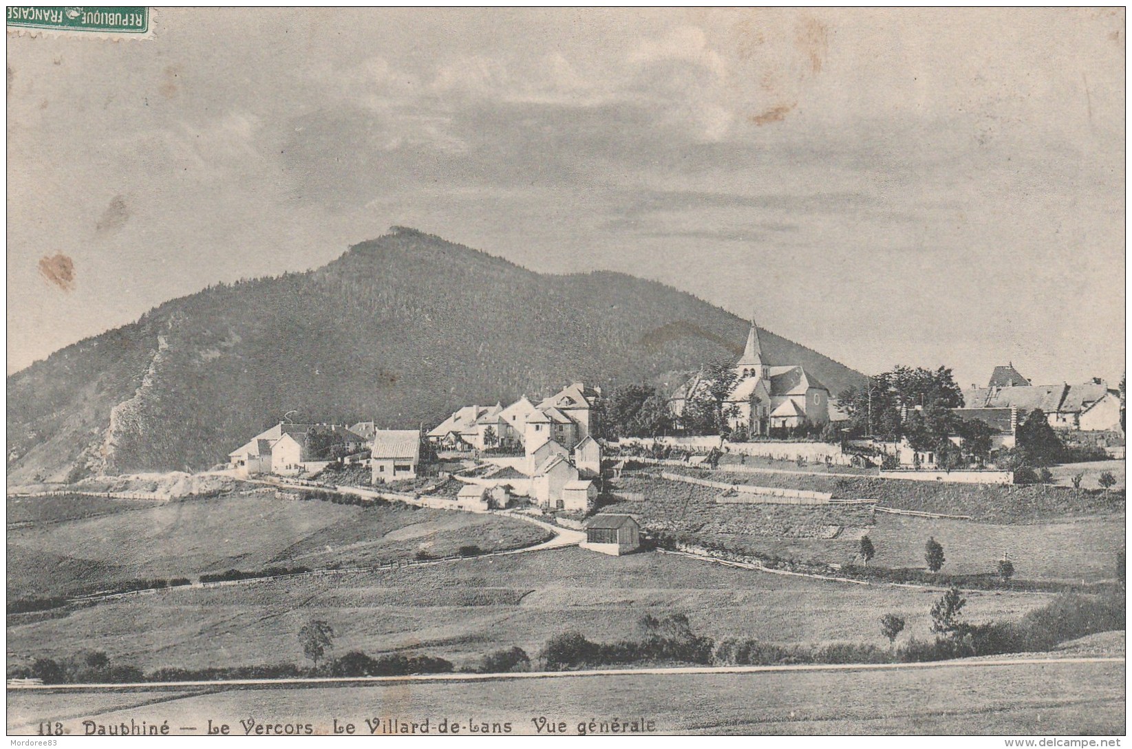 VILLARD DE LANS  - VUE GENERALE - DAUPHINE - LE VERCORS - CPA - 1909 - Villard-de-Lans