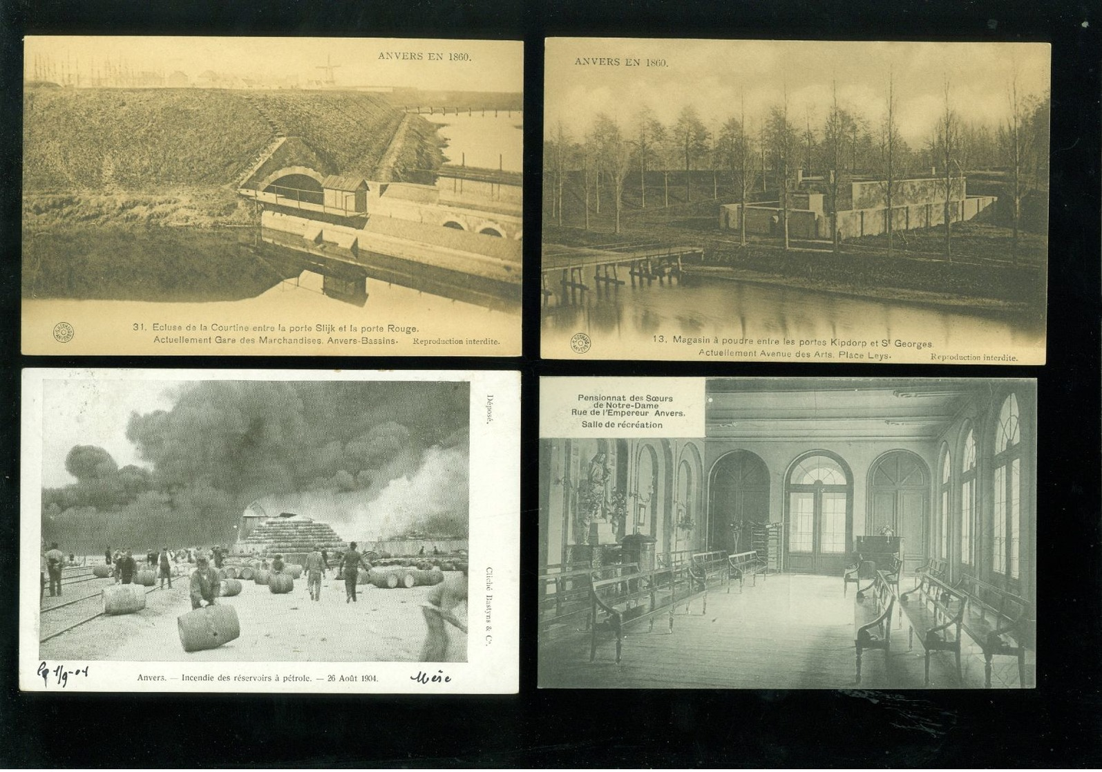 Beau lot de 60 cartes postales de Belgique  Anvers      Mooi lot van 60 postkaarten van België  Antwerpen - 60 scans