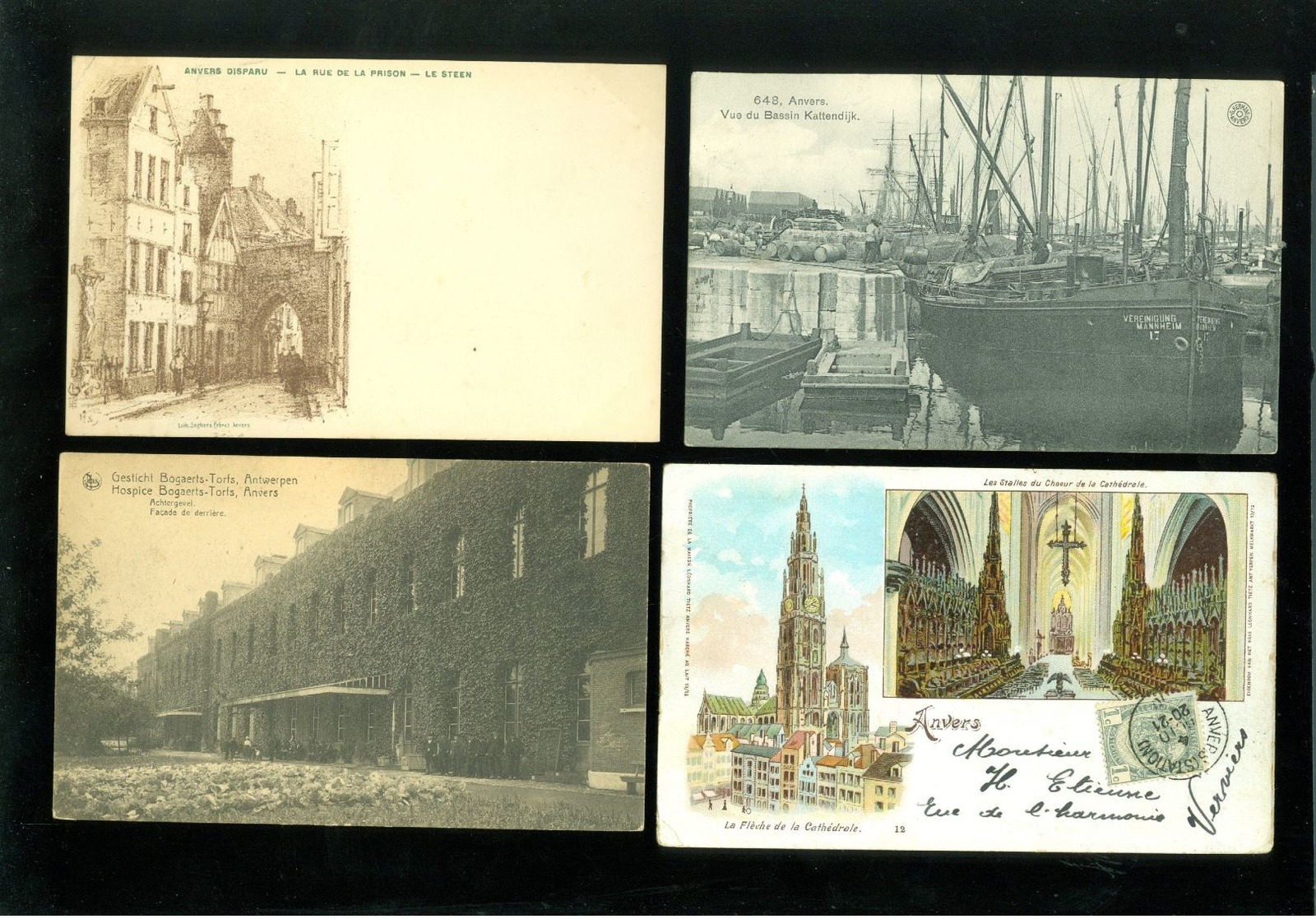 Beau lot de 60 cartes postales de Belgique  Anvers      Mooi lot van 60 postkaarten van België  Antwerpen - 60 scans