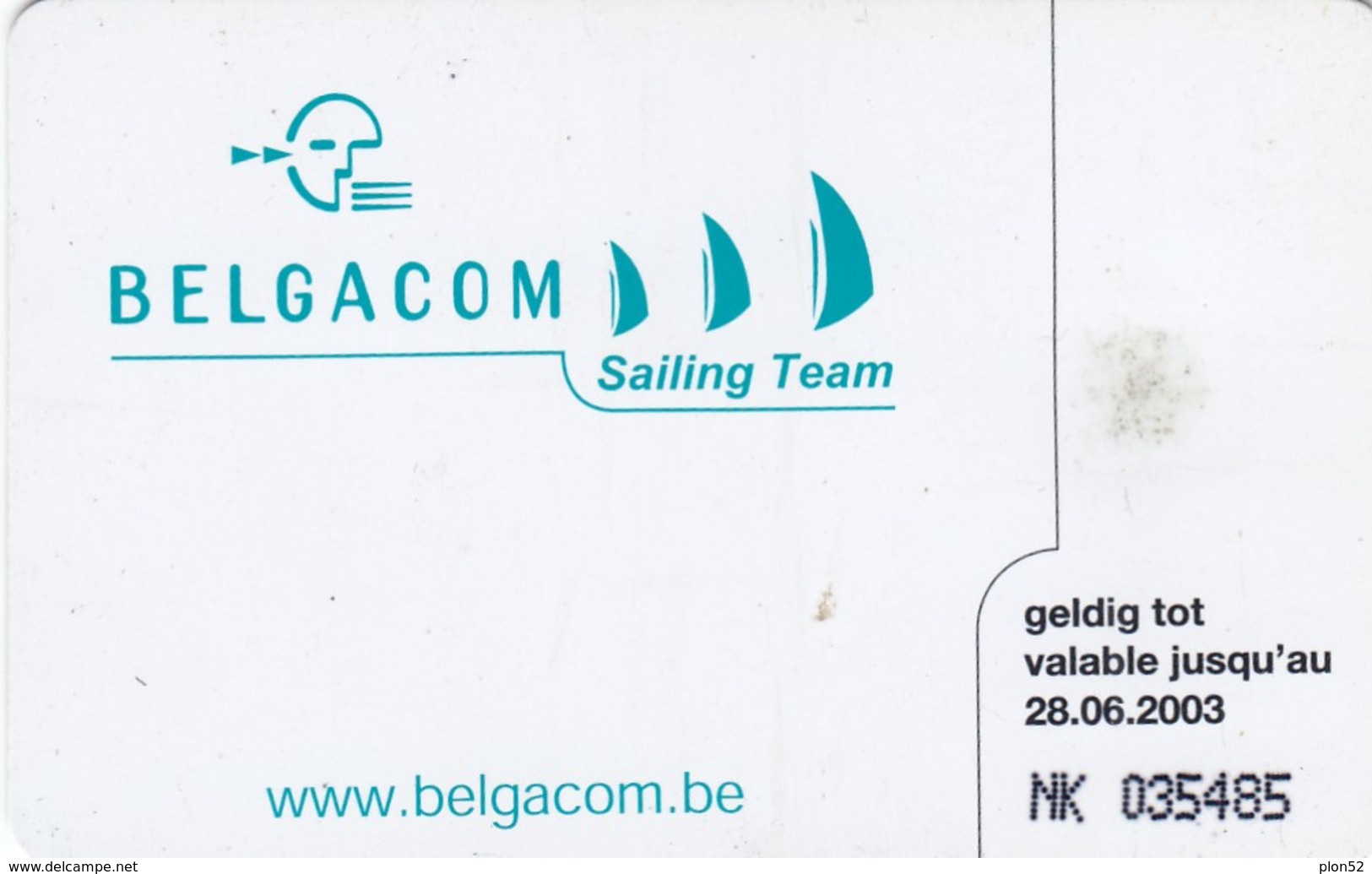 11823-TELECARD - SAILING FOR BELGIUM - BELGACOM - USED - Sport