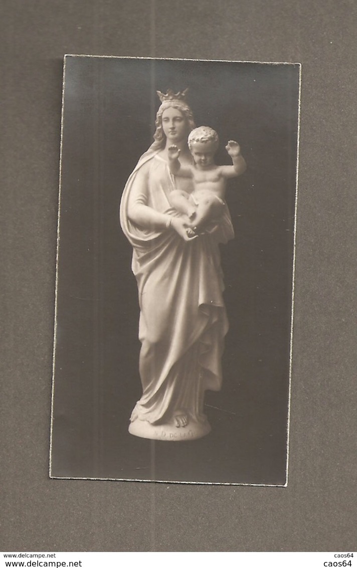 MADONNA CON BAMBINO NOTRE DAME DE LA GARDE SANTINO ORIGINALE MONOCROMO BROMURO - Devotion Images