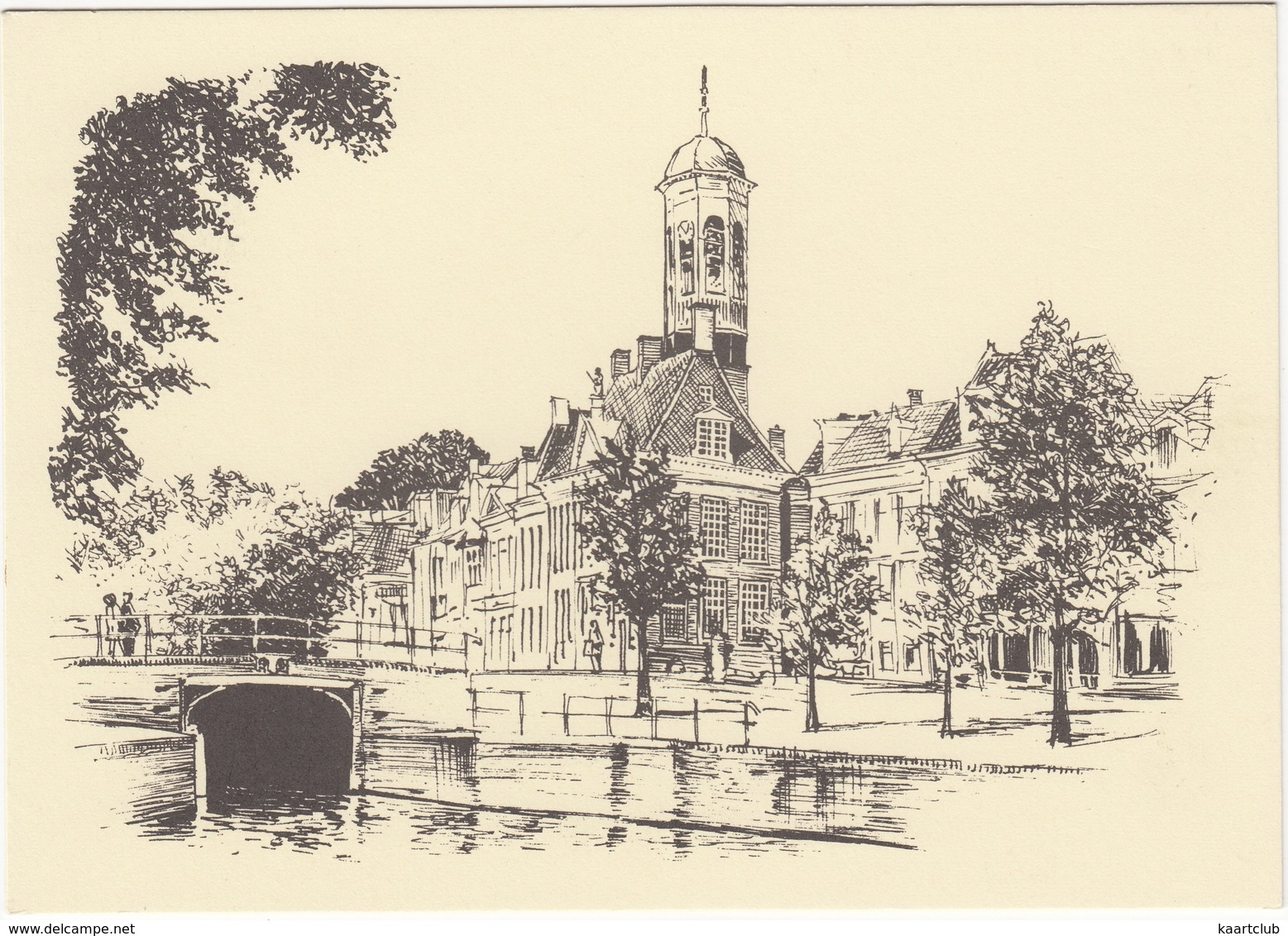 Dokkum - Stadhuis - (Pentekening) - Dokkum