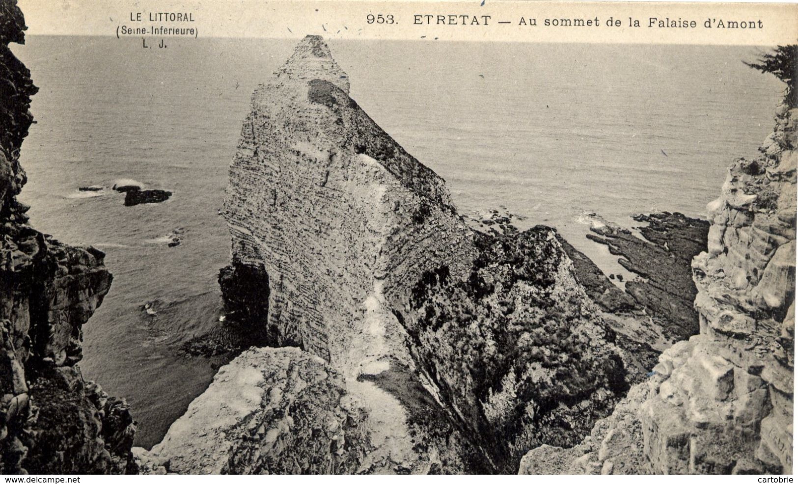 76 Le Littoral - ETRETAT - Au Sommet De La  Falaise D'Amont - L.J. N° 953 - Etretat