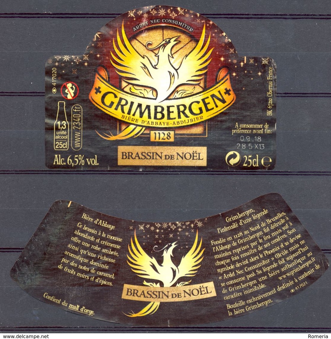 705 - Grimbergen - Brassin De Noël - - Bière