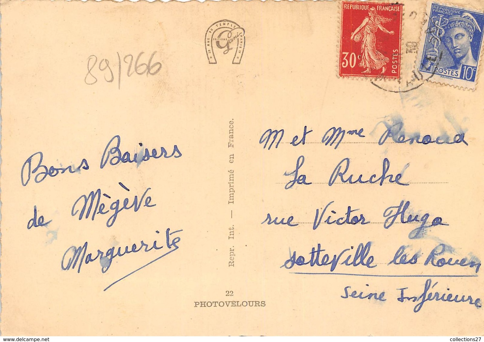 74-MEGEVE- LE TELEFERIQUE DU MONT D'ARBOIS ET LA HAUTE VALLEE DE L'ARLY - Megève