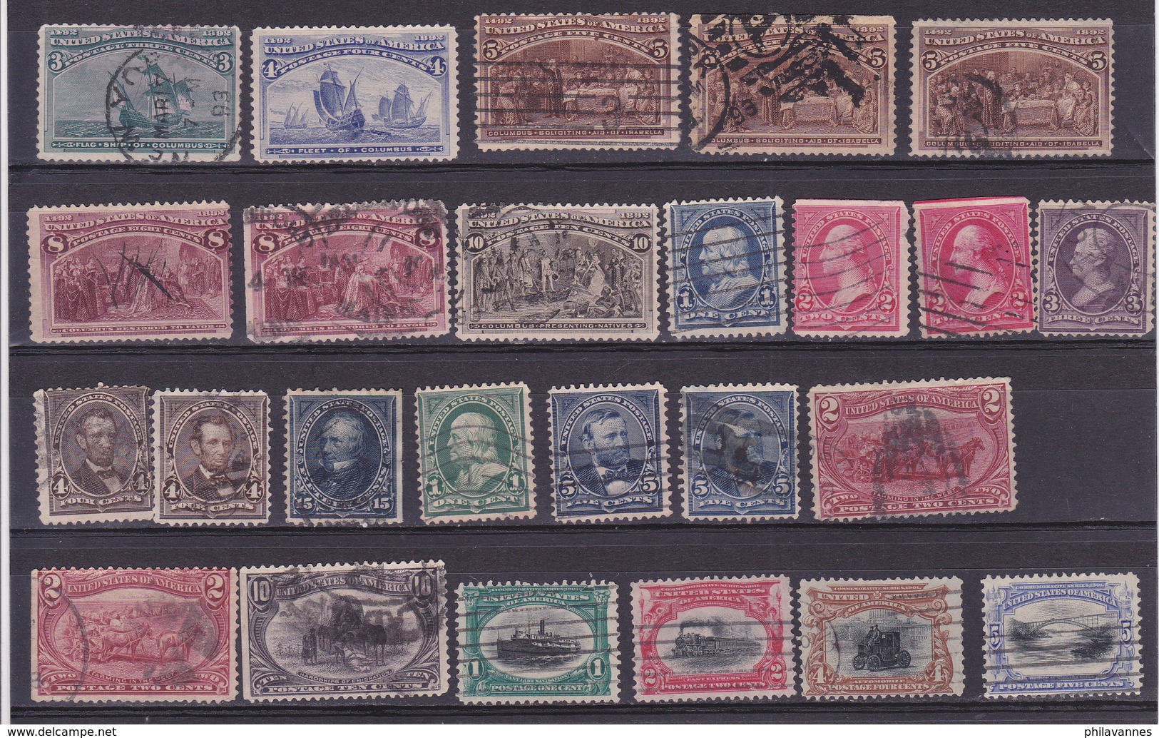 Etats Unis, Petite Collection Timbres Anciens, Cote 1225€ (W1807/012) - Collections