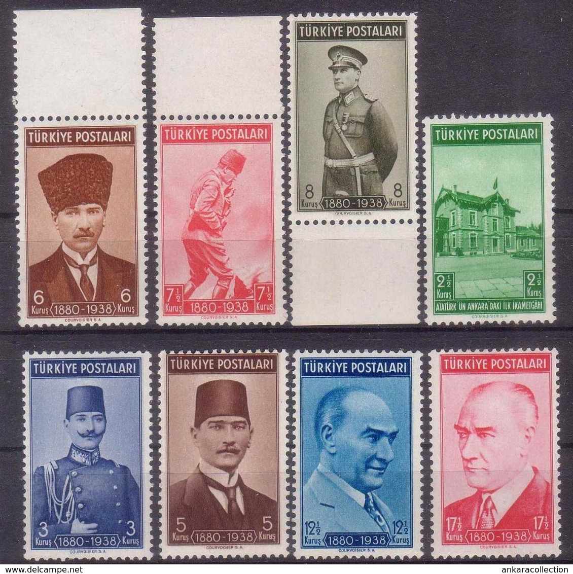 AC - TURKEY STAMP - THE 1st ANNIVERSARY OF THE DEATH OF ATATURK 1939 - 1934 MNH - Neufs