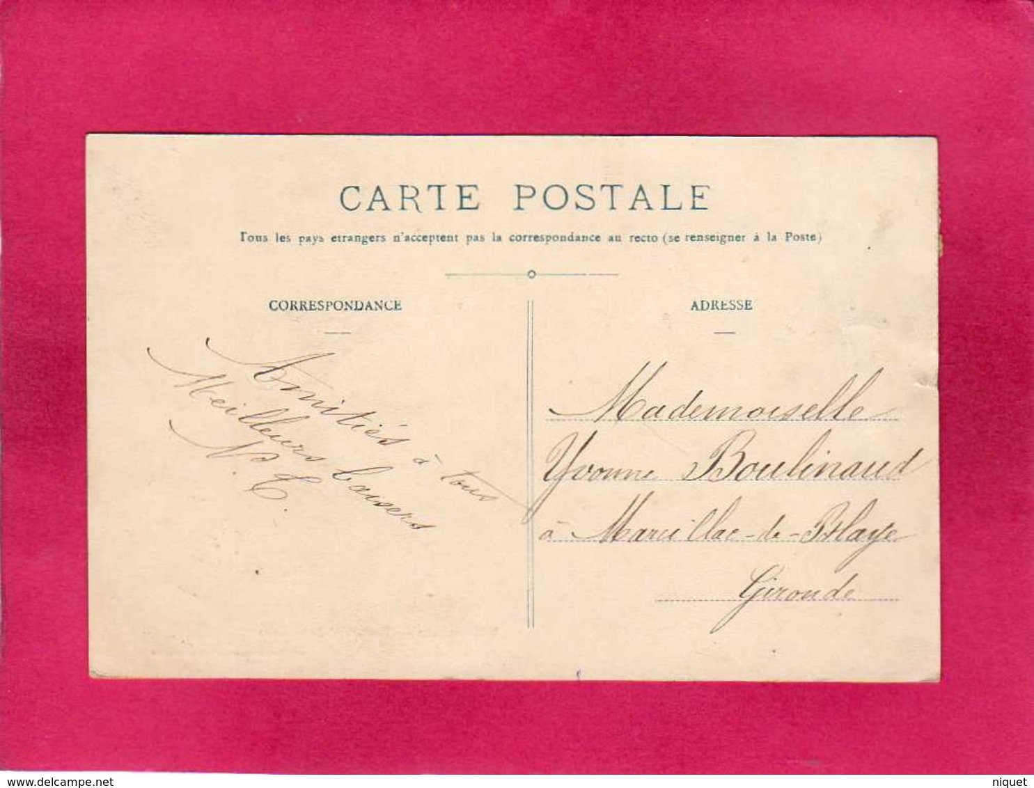 33 Gironde, Libourne, Boulevard De La Gare, Animée, Charrette, 1909, (Louis Garde) - Libourne