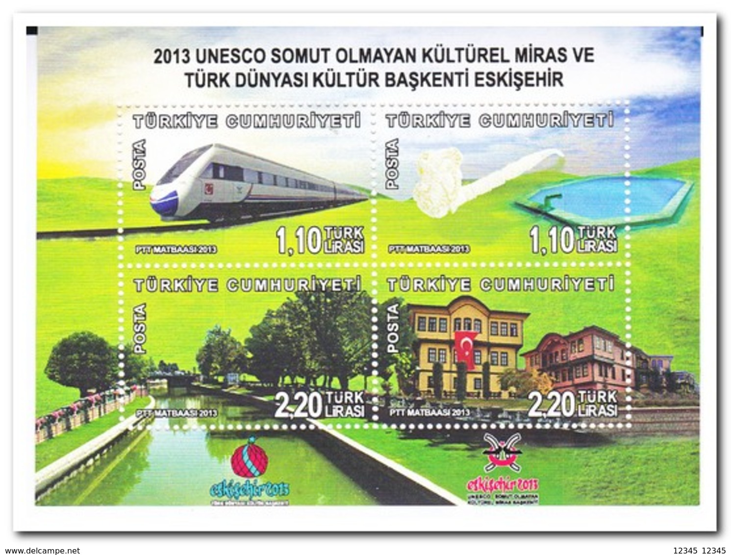 Turkije 2013, Postfris MNH, Trains - Ongebruikt