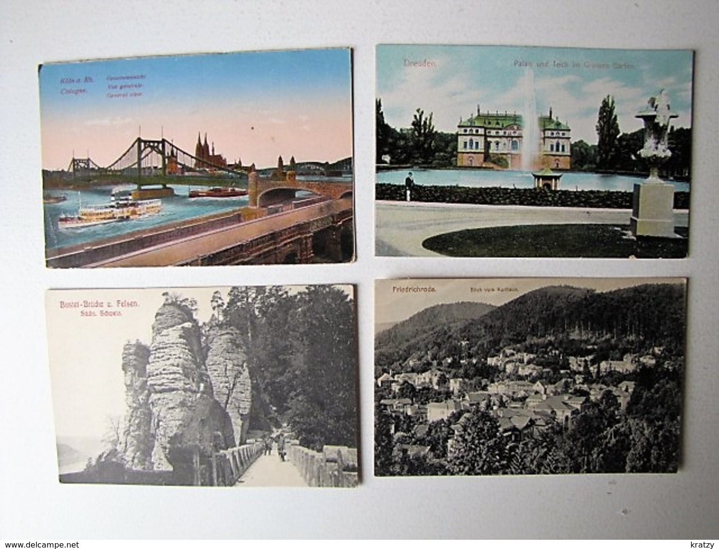 ALLEMAGNE ET AUTRICHE - LOT DE 50 Anciennes cartes postales