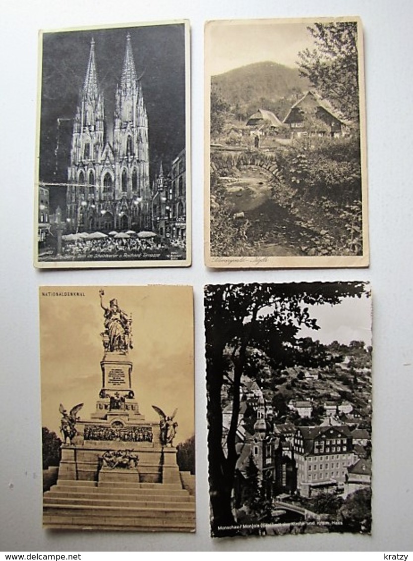 ALLEMAGNE ET AUTRICHE - LOT DE 50 Anciennes cartes postales