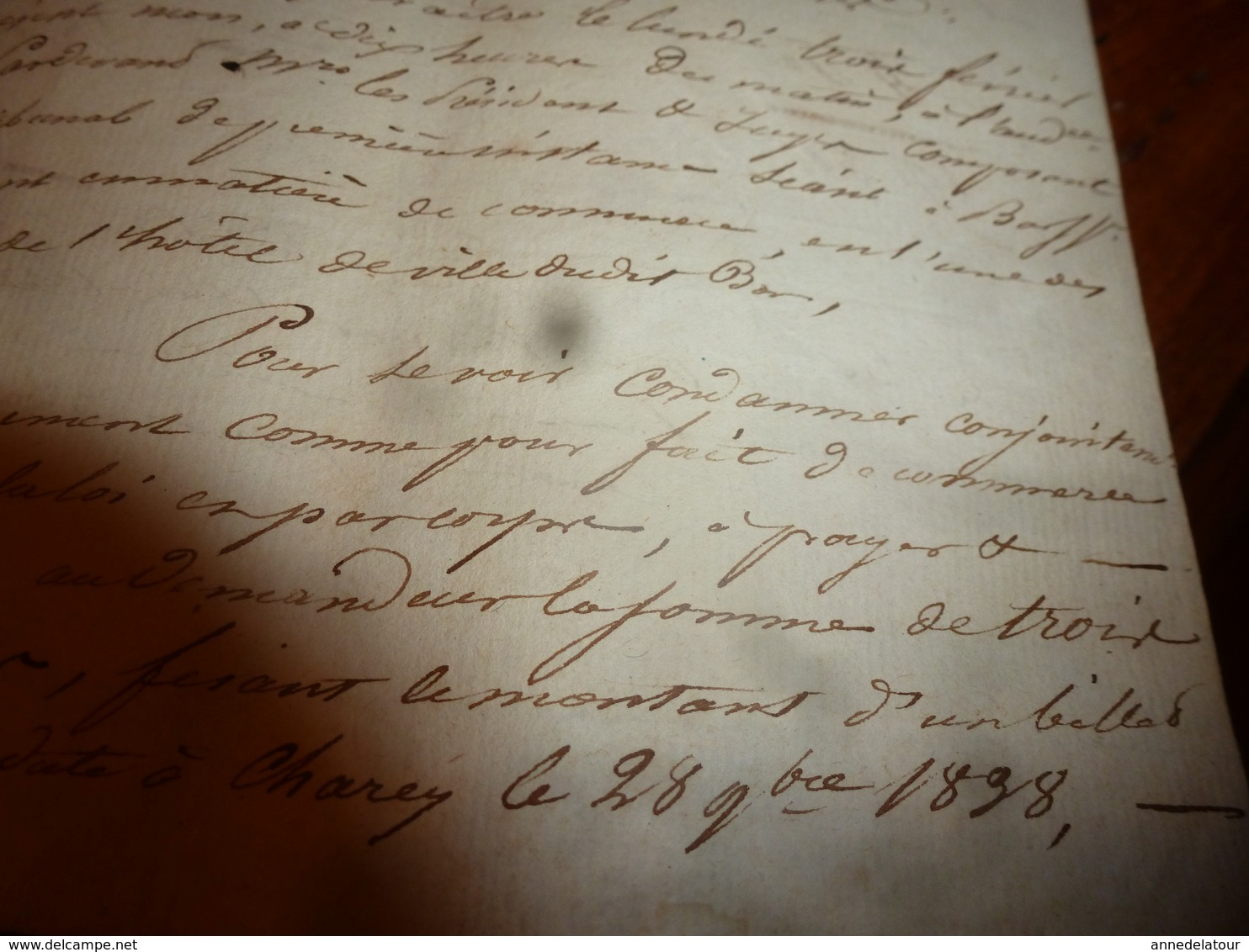 1840 Liasse de Manuscrits notariés avec cachets (sec ,mouillés) concerne Baillieux,Regnault à Mussy-su- Seine, etc