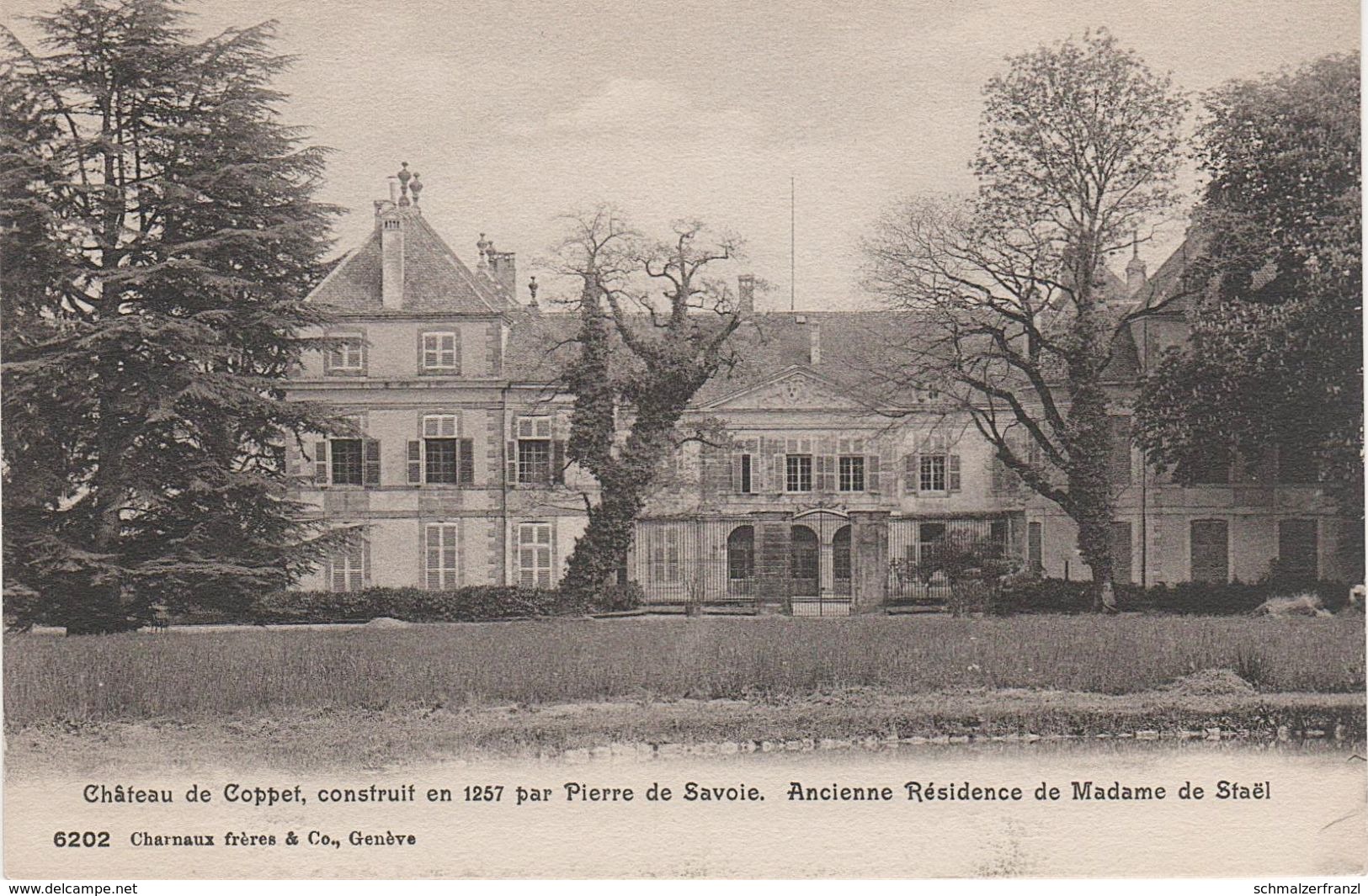 AK Château De Coppet Residence Madame Stael A Tannay Mies Commugny Chavannes Bogis Genf Genève Waadt VD Schweiz Suisse - Commugny