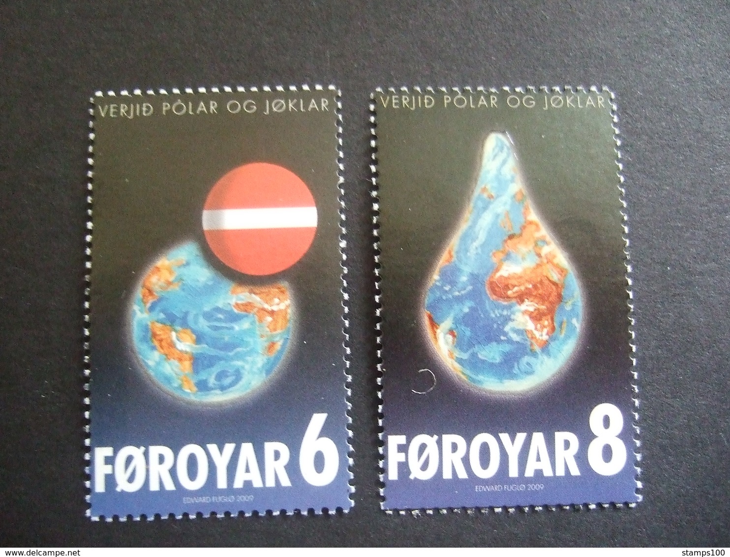 FAROE ISLANDS. 2009   MI 667-668   PRESERVE THE POLAR REGIONS AND...  MNH **   (S13-NVT) - International Polar Year