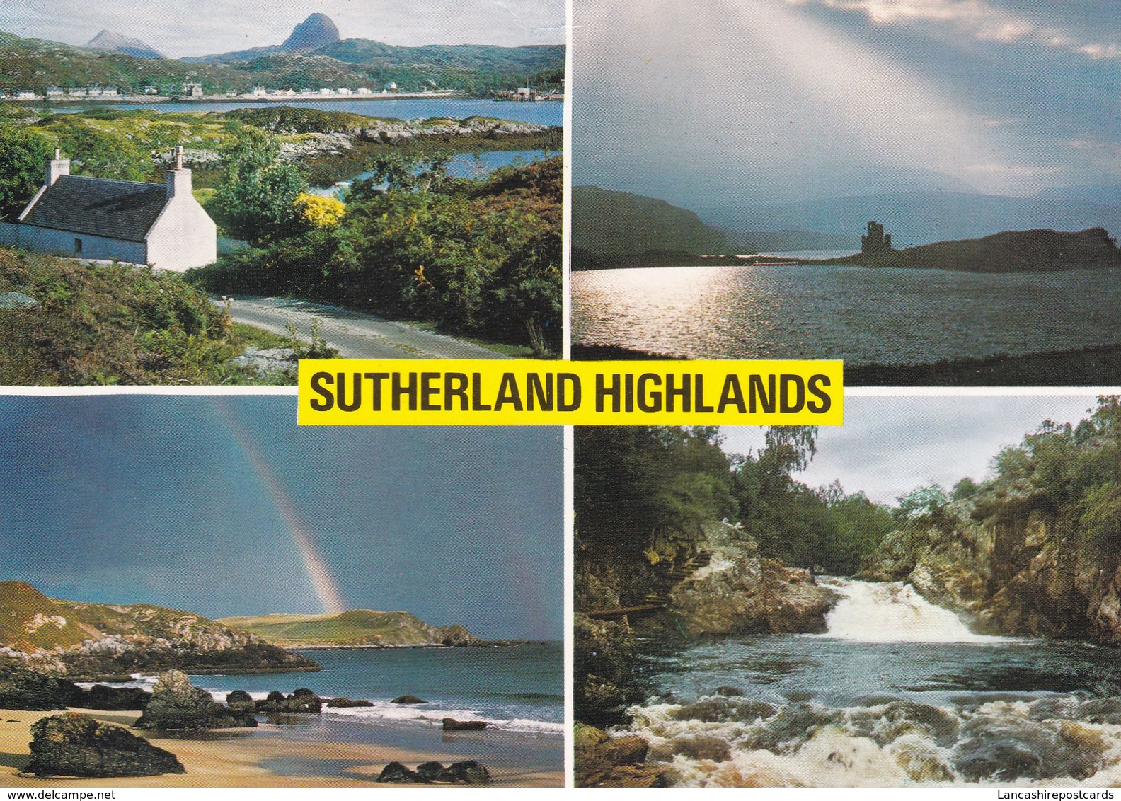 Postcard Sutherland Highlands Multiview PU 1997 My Ref  B22446 - Sutherland