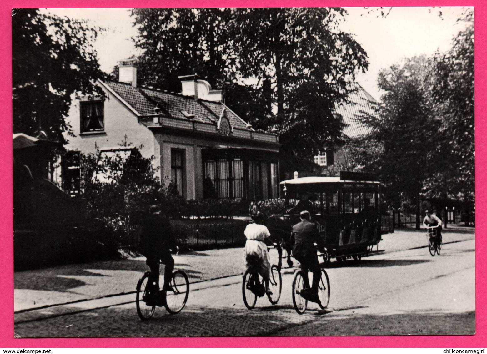 Hilversum - De's Gravelandseweg Omstreels 1920 - Links Oudste Type Hilv. Villa 1855 - Tramway - Bicyclette - DE VAART - Hilversum