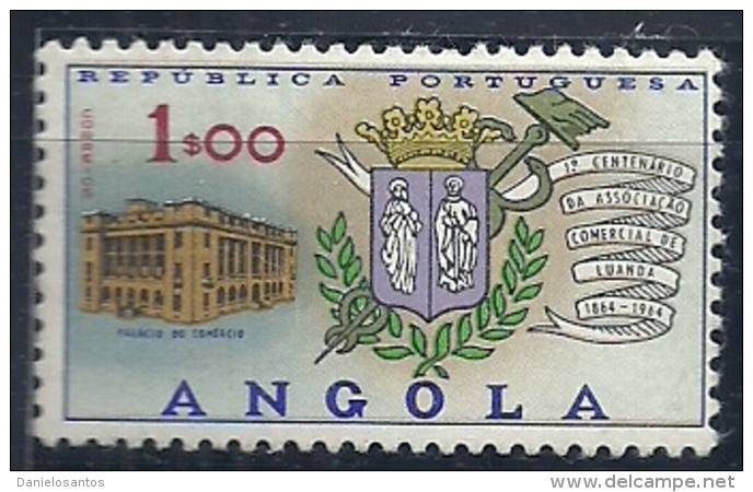 Angola 1964 Luanda Chamber Of Commerce Centenary - Commerce Building And Arms Of Chamber Of Commerce MNH - Francobolli