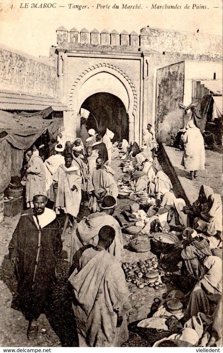 TANGER ( Maroc) - Marchandes De Pains - Cpa En Bon état écrite En 1906 - 2 Scans - Tanger