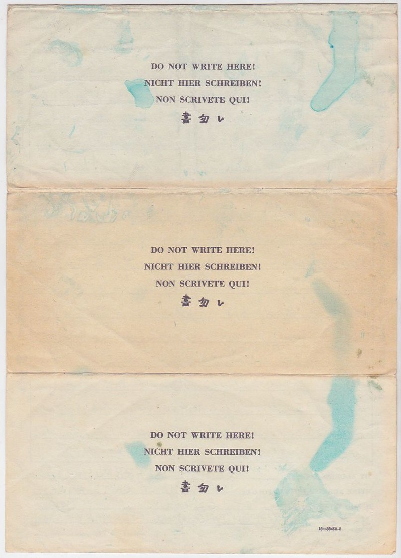 GERMANY U.S.A. 1946 (2.1.) CPL.FOLD.P.O.W. LETTER INTERNMENT CAMP 74 LUDWIGSBURG (Württ.) - Other & Unclassified