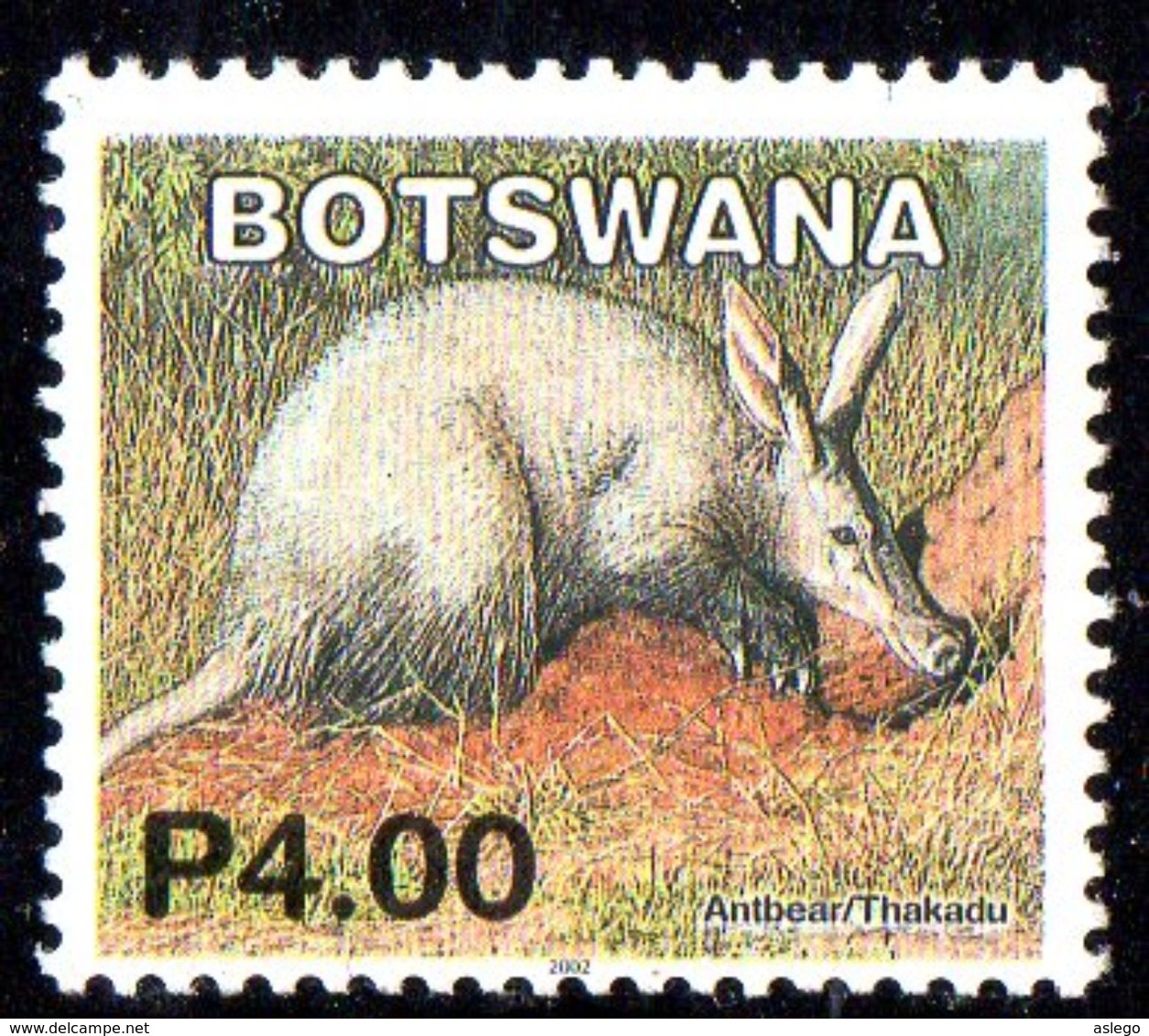 2002, Botswana, Fourmilier, Fourmi, Faune - Botswana (1966-...)